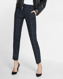 ankle pants ... mid rise plaid columnist ankle pant DWMLBBE