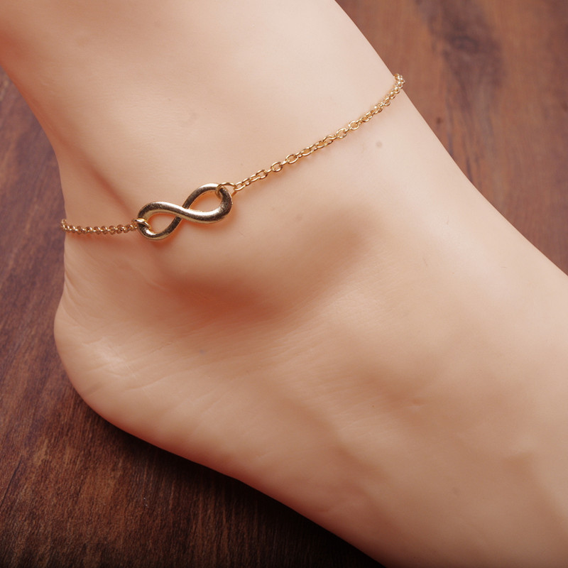 anklets gold aliexpress.com : buy fashion gold anklets for women simple figure sexy foot WGBBFYO