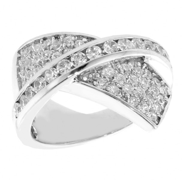 anniversary rings 1.20 ct diamond crossover channel pave set ring HQDAEDP