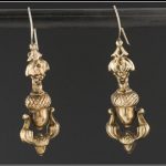 antique earrings antique victorian earrings | gold filled dangle earrings | acorn earrings | JYUBGIL