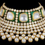 antique jewellery combining the elegance of meenakari work CXRWPSY