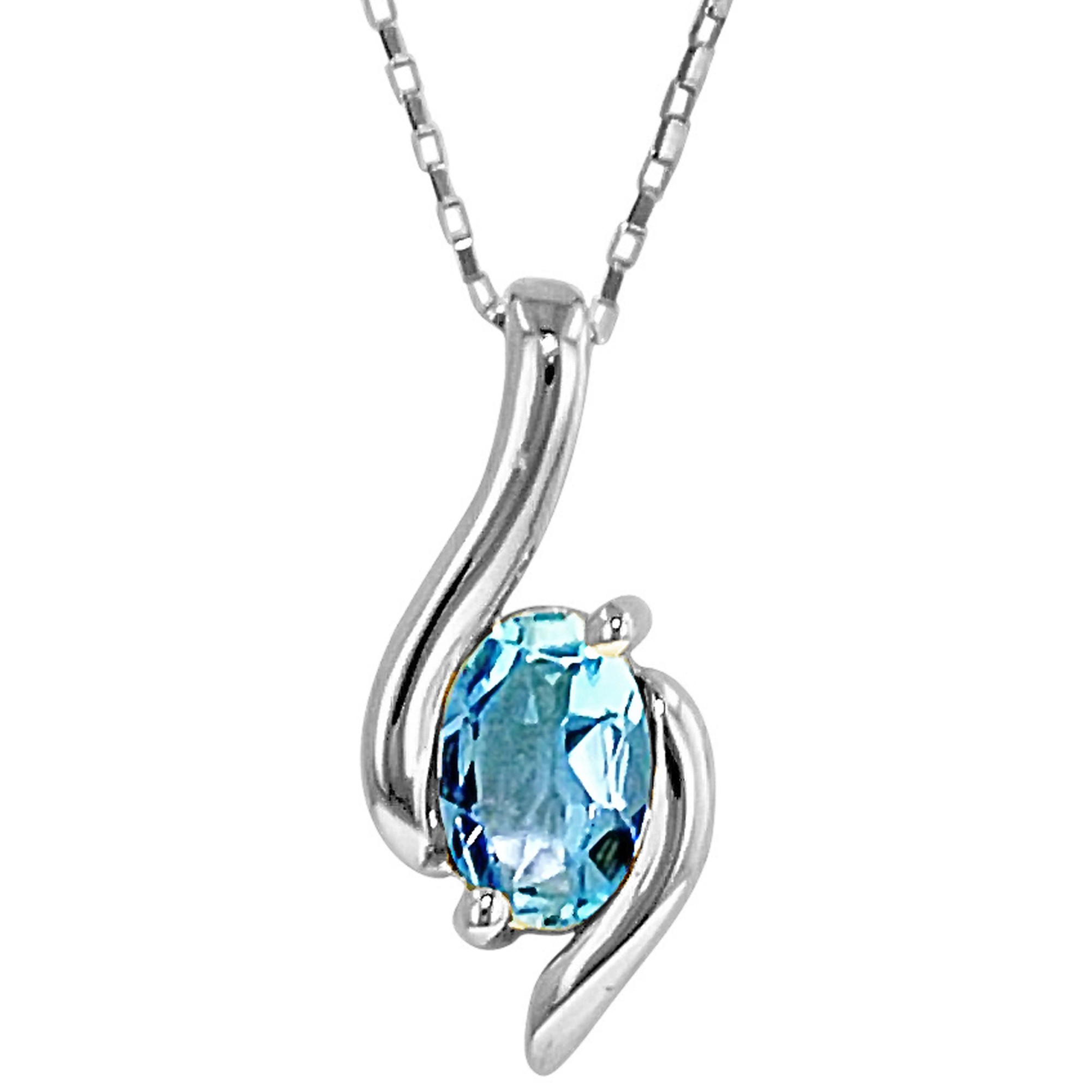 aquamarine jewelry aquamarine necklace in 10kt white gold MAUSRAM