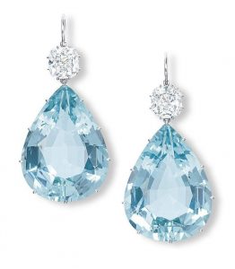 aquamarine jewelry diamond and pear shaped aquamarine earrings XJCETXA