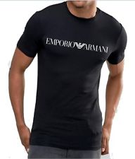 armani t shirts emporio armani mens black top t-shirt muscle fit,size m, l, xl AHQKJNK