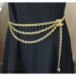 authentic chanel cc chain belt QJETEYK