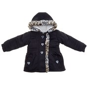 baby girl coats baby girls faux fur leopard jacket (12-24m) WBCKFOG