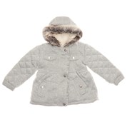 baby girl coats baby girls fleece jacket with faux fur hood (12-24m) EKVHJLA