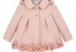 baby girl coats perfectly pretty, our evie pink coat for baby girls is adorned with 3d ZJWDFEA