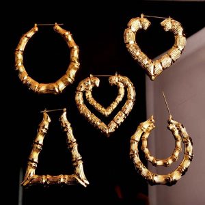 bamboo earrings hot selling celebrity large basketball wives hoop earring heart star bamboo RDTVQCE