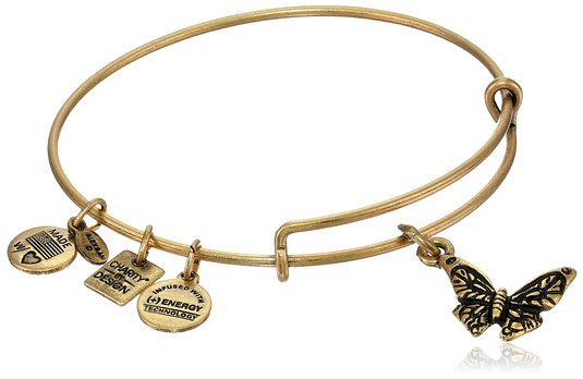 bangle bracelets with charms alex and ani charity by design butterfly charm bangle bracelet, 7.75 YNHJTVF
