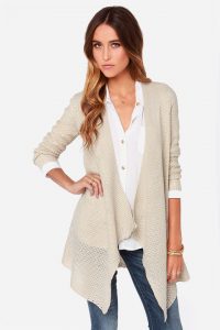 bb dakota howell - beige cardigan - open cardigan - $83.00 PMOHMQT