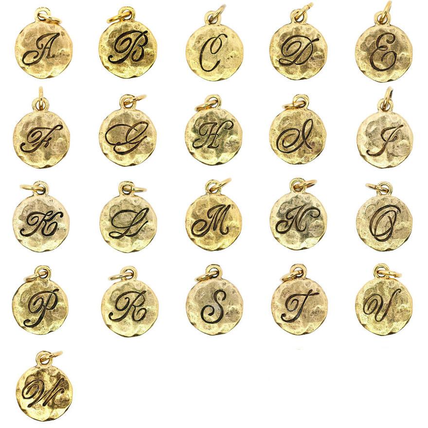 beaucoup designs initial gold charms SSZDHZY
