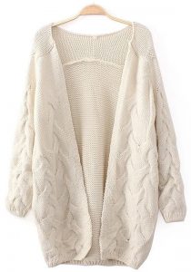 beige cardigan beige plain long sleeve cardigan EPARCFT