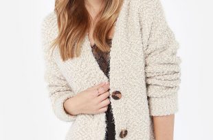 beige cardigan cute beige sweater - cardigan sweater - hooded sweater - $49.00 UDOVZFR
