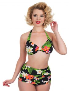 best the carmen - exotic flower retro bikini YRBAUKY