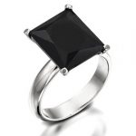 big black onyx ring. onyx engagement ring. black enagagement ring. cocktail AZWNBHH