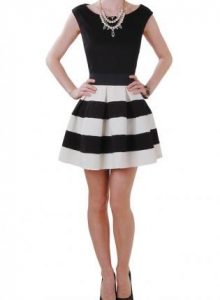 black and white skirt black white stripe high waist a-line skirt, skirt, stripe skirt high waist XMNPHLQ