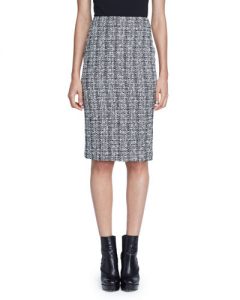 black and white skirt lightweight tweed pencil skirt, black/white RVHFXLF