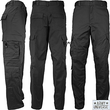 black cargo pants amazon.com: uniform 9 pocket cargo pants, poly cotton work pants for emt  ems KNCSLNQ