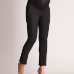black cropped maternity trousers profile black cropped maternity trousers  profile TQYLCGS