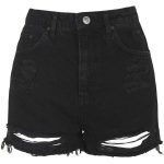 black denim shorts topshop tall moto ripped mom shorts ($45) ❤ liked on polyvore featuring  shorts, GMEWSSI