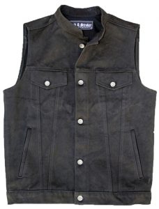 black denim vest APELYCD