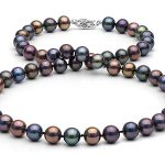 black freshwater pearl necklace: 7.5-8.0mm NBPRFRW