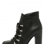 black heel boots cute black boots - high heel boots - ankle boots - booties - $113.00 MULYUFT
