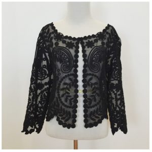 black joana baraschi silk lace jacket DYLIGTJ