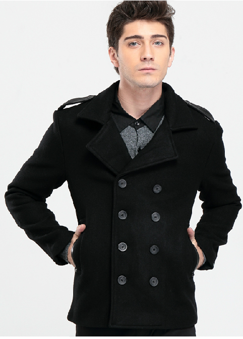 black pea coat roll over the image to view it WMBPRQG