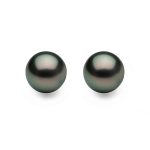 black pearl earrings bora bora collection black pearl stud earrings on 14k white gold filled FNEDZZH