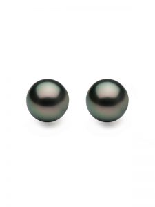 black pearl earrings bora bora collection black pearl stud earrings on 14k white gold filled FNEDZZH