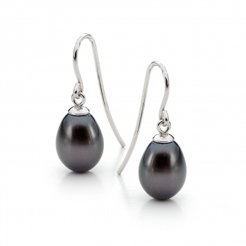 black pearl earrings ip19bss LEEKCPG