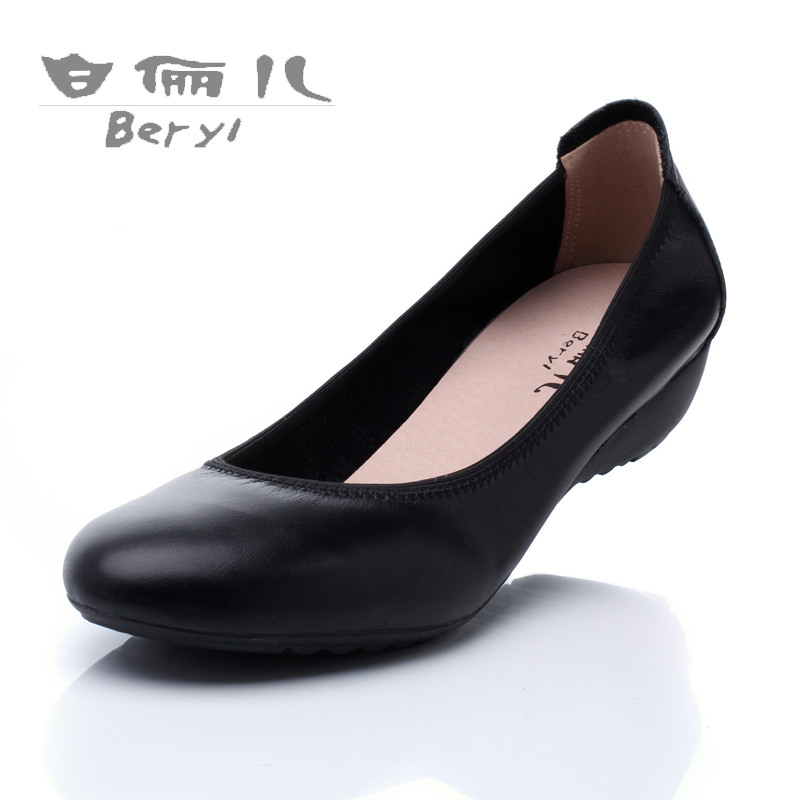 black shoes for women ... new single shoes women black leather comfort casual flat shoes with  flat QZVTDMN