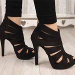 black shoes for women sexy womens platform pump stiletto high heels ankle boots sandal shoes black /red JQGAYQL