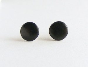 black studs matte black earrings mens stud by houseofshiba on etsy CAEVSRZ