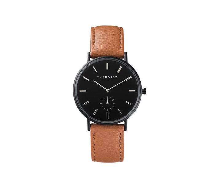black / tan leather watch ZOKWKHB