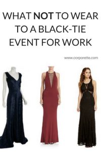 black tie dresses what not to wear to a black-tie event for work UTHRGRK