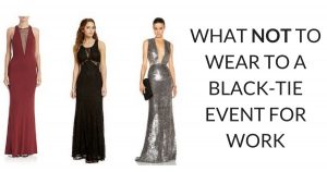 black tie dresses what not to wear to a black-tie event HJUBXKD