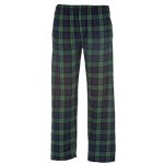 blackwatch tartan plaid check classic cut flannel pants, unisex sizes, small KFCYHXR