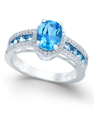 blue topaz rings blue topaz (2-3/8 ct. t.w.) and diamond (1 RPTRJOU