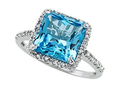 blue topaz rings blue topaz ring by effy collection 14kt size 5.5 ZYIUQPJ
