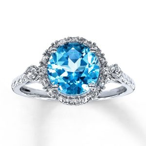 blue topaz rings hover to zoom MXUQZJB