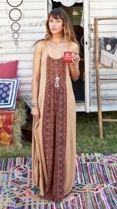 bohemian clothes panel print maxi dress. #earthboundtrading RFFILUS