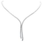 borrow jewelry: double strand diamond necklace | rental price - $160.00 RNKZIUZ