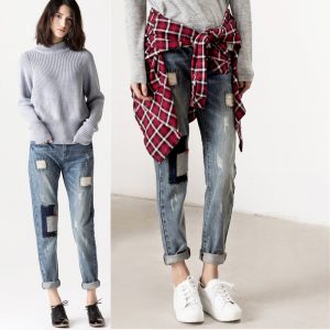 boyfriend jeans for women aliexpress.com : buy distressed jeans ripped women boyfriend jeans pants  2015 for women IORREAV