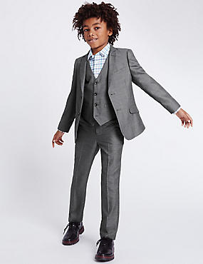 boys suits ... grey tailored fit suit (3-14 years) GFWMDVN