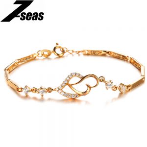 bracelet designs 7seas fashion inlaid cubic zircon heart design women jewelry bracelets  luxury UYWUXTS