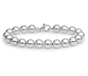 bracelet silver beads bracelet in sterling silver EWFAULT