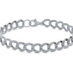 bracelet silver charm bracelet in sterling silver KXHQBYD
